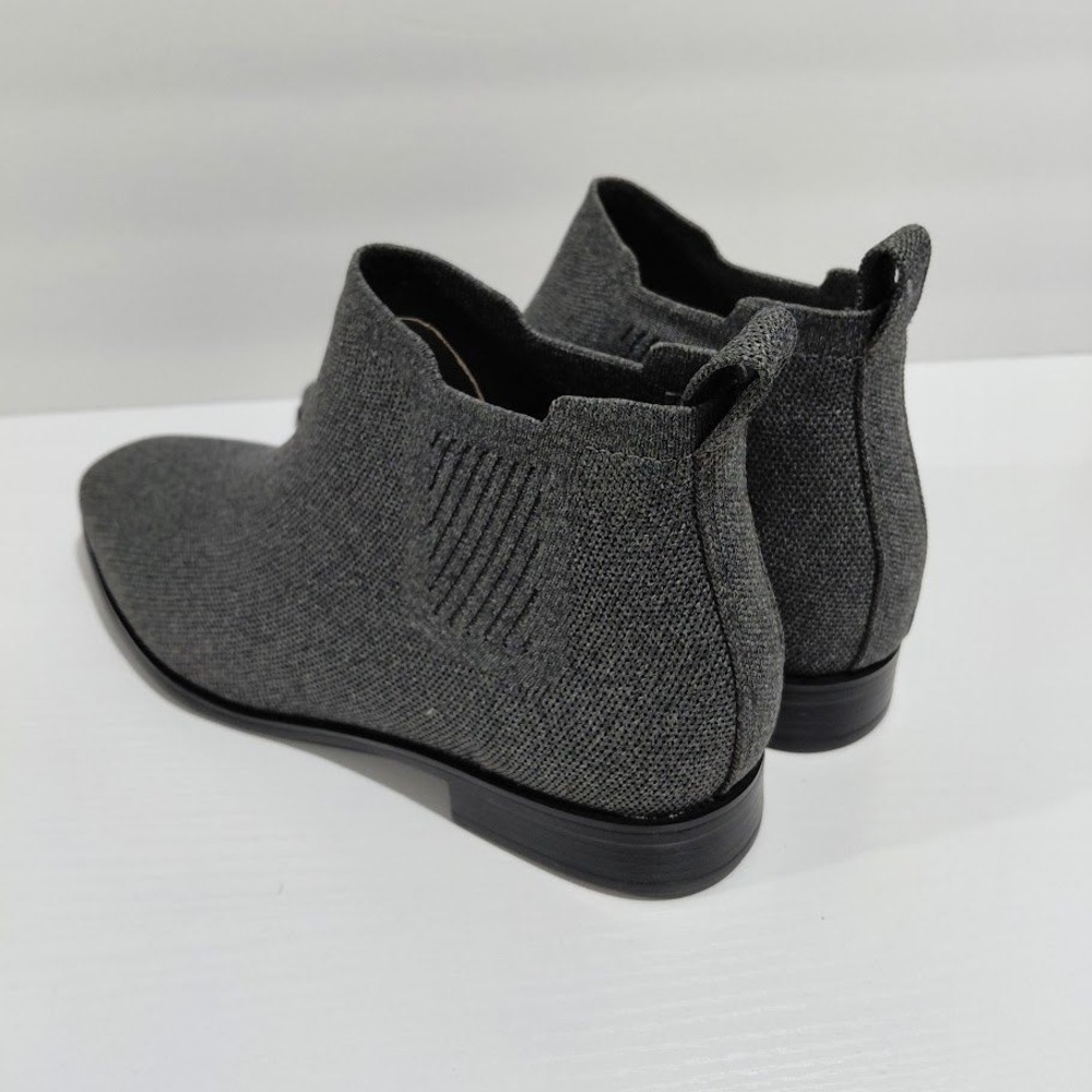 Vivaia Grey Knit Square Toe Chelsea Ankle Boot Women 39 Sustainable Eco Friendly - Picture 10 of 14